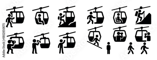 Cable Car Icons