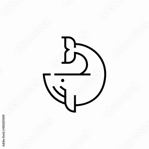 whale sea icon sign vector