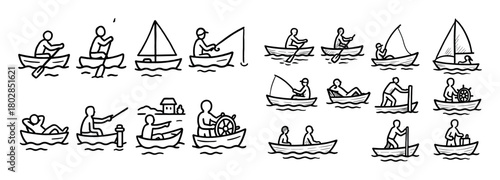 Boat Ride Icons