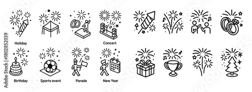 Festive Icons Grid
