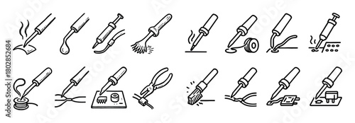 Soldering Tools Icons