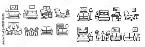 Furniture Icons Grid