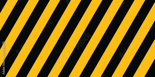 Warning diagonal caution striped background. Yellow and white line striped rectangular background