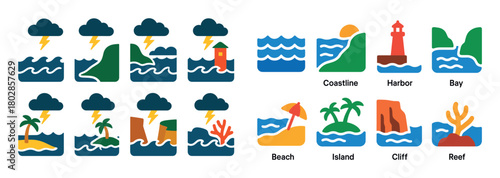 Sea Storm Icon Set