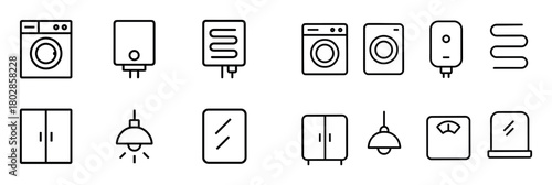 Bathroom Appliance Icons