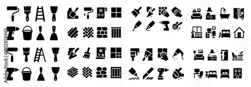 Home improvement tools and icons