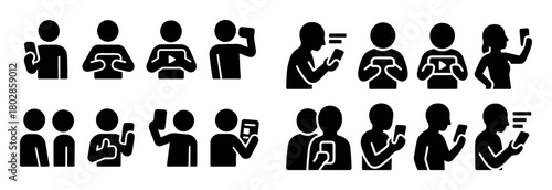 Phone Addiction Icons