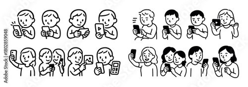 Phone Addiction Icons