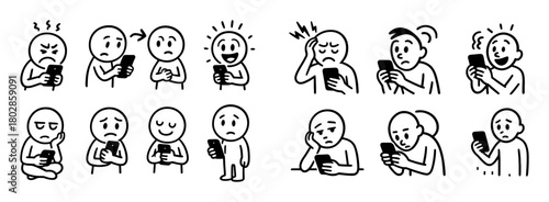 Phone Addiction Doodles