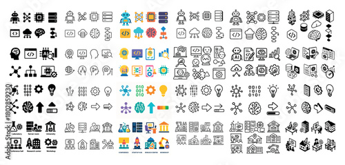 Technology and science icon collection