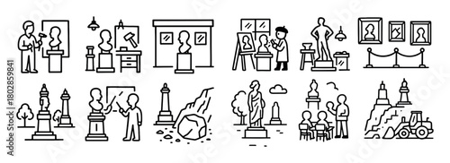 Sculptor Profession Icons