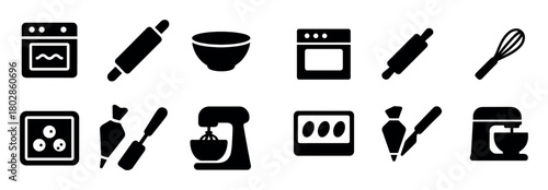 Pastry Baking Icons