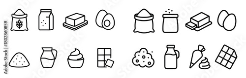 Pastry Ingredient Icons
