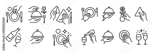 Minimalist Table Setting Icons