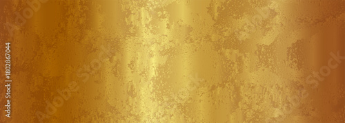 Gold Rich metallic distressed texture with soft gradient shine and organic surface pattern. Gold brass texture. Grunge wall texture. Vintage luxury Gold Background. luxury branding, packaging, 