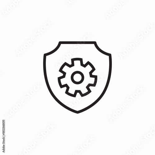 protection settings icon sign vector