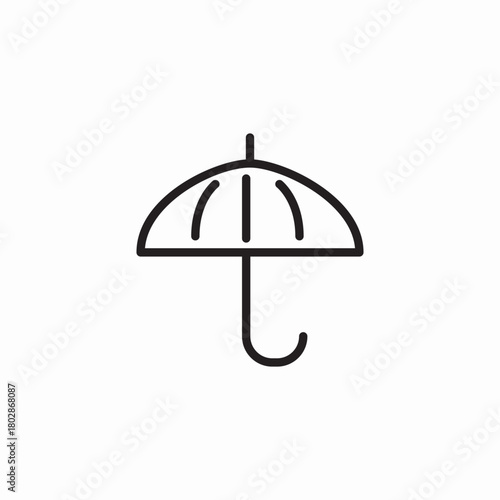 rain cover icon sign vector