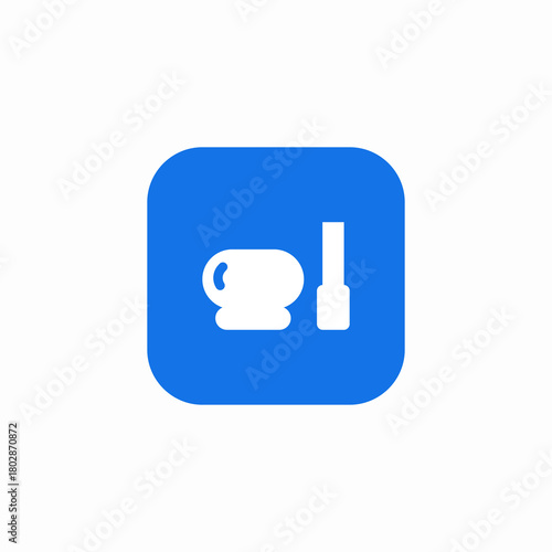 bowl oil drops icon sign vector