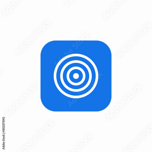 center circles icon sign vector