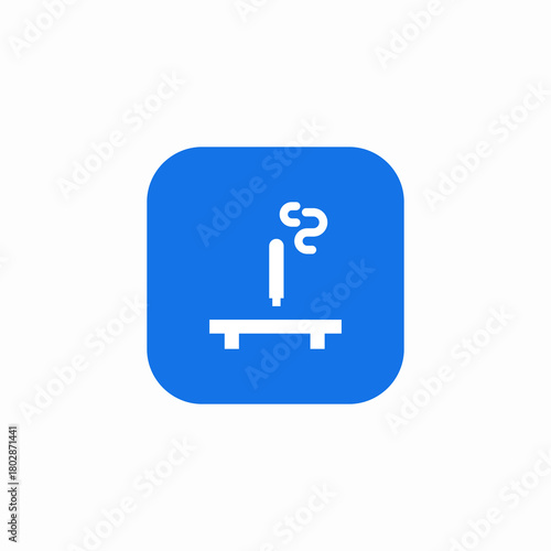 fume incense icon sign vector