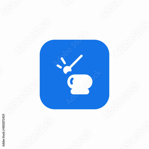 round bowl sound icon sign vector