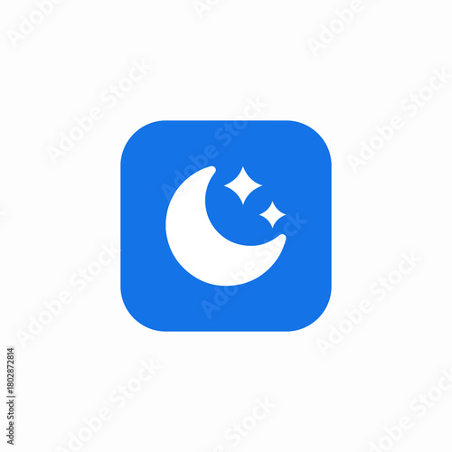 stars moon icon sign vector