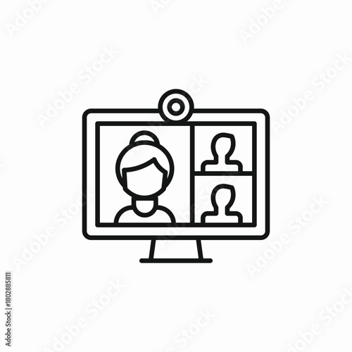 call meeting icon sign vector