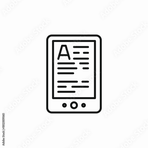 electronic book icon sign vector