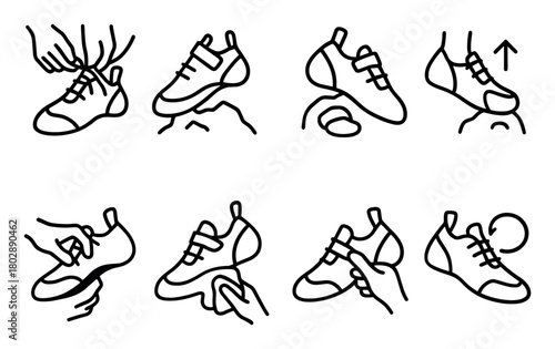 Minimalist Climbing Icons