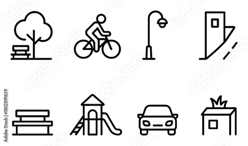Urban Line Icons