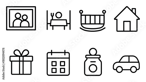 Minimalist Family Icons