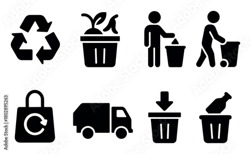 Waste Sorting Icons