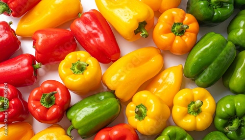 Colorful Bell Peppers: A Vibrant Still Life