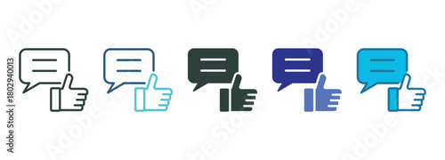 Feedback Icon Set Multiple Style Of
