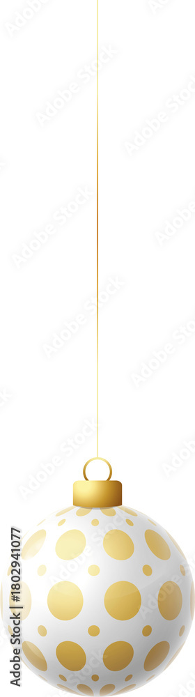 Fototapeta premium silver christmas glass hanging ball