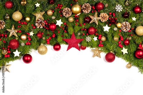 Christmas frame background close up