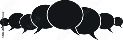 Speech bubble communication icon Vector