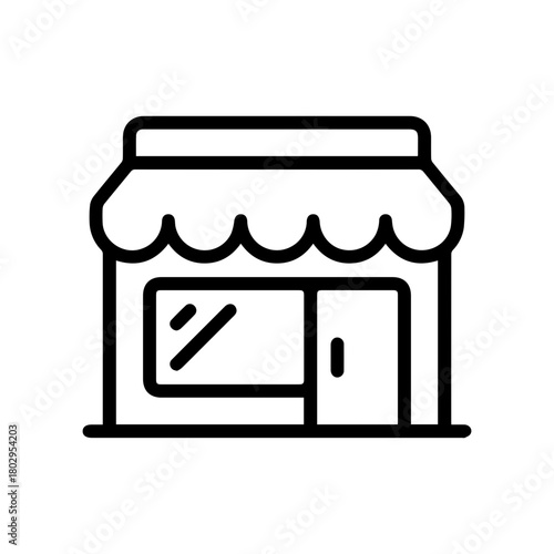 Storefront line icon