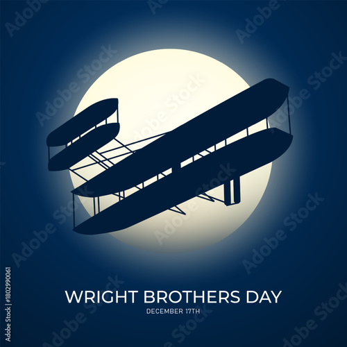 Wright Brothers Day background vector illustration. Suitable for wright brothers day celebration.