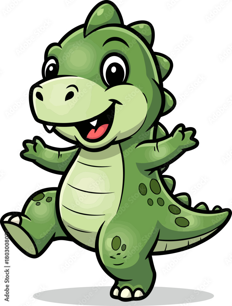 Fototapeta premium enthusiastic green hatchling embarks on a delightful exploration of wonder