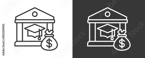 Budget Icon Set Vector Collection Isolated In Black And White