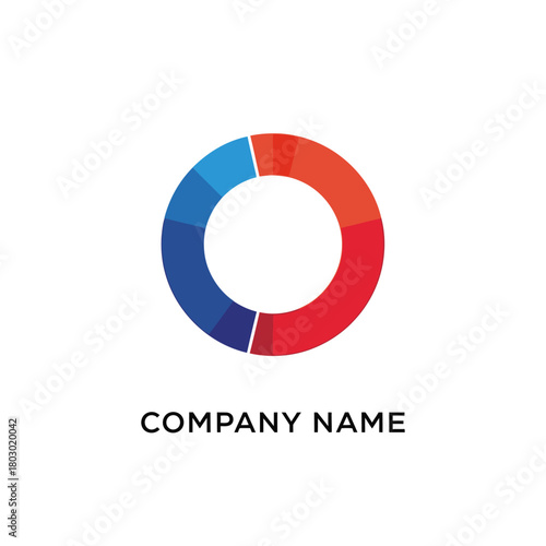 Free Download Abstract Circular Logo with Company Name Placeholder. - GFXLoad