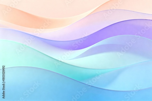 Soft pastel gradient waves background with smooth flowing shapes, ideal for website headers, presentations, modern graphic design and aesthetic abstract visuals.