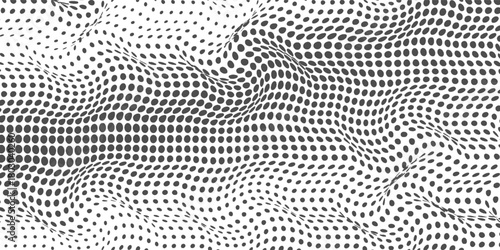 Dynamic Black and White Halftone Dots Background for Pop Art Designs