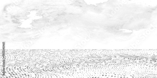 Subtle halftone vector texture overlay. Futuristic twisted grunge pattern, dot, circles. Monochrome abstract splattered background