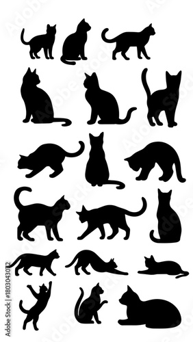 Cat silhouette vector file