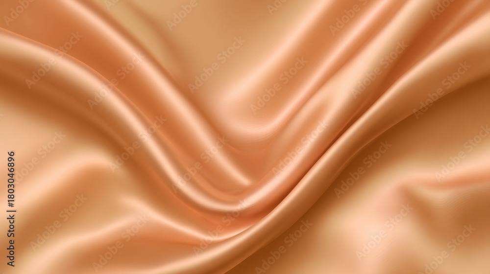 Fototapeta premium Soft and Shimmering Satin Fabric Draped Elegantly Creating a Luxurious Background for Design Projects and High-End Fashion Presentations