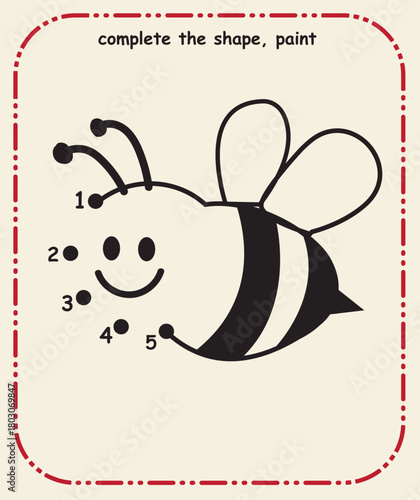 Simple Line Tracing Sheet for Kids  Prewriting and Fine Motor Practice, Complete the line