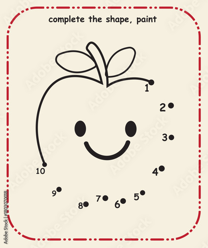 Simple Line Tracing Sheet for Kids  Prewriting and Fine Motor Practice, Complete the line