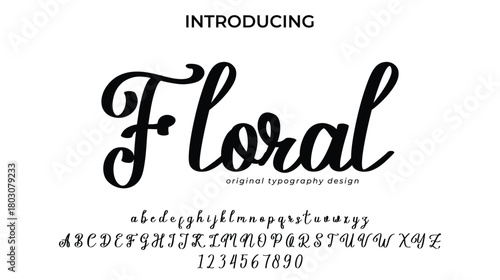 Floral - Elegant Script Font for Smooth Handwritten Design and Creative Typography